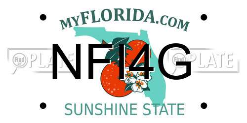 NFI4G Florida License Plate