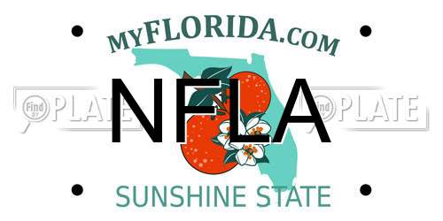 NFLA Florida License Plate