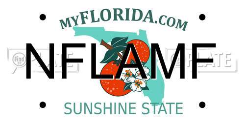 NFLAMF Florida License Plate