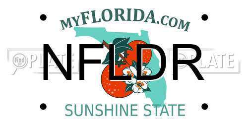 NFLDR Florida License Plate