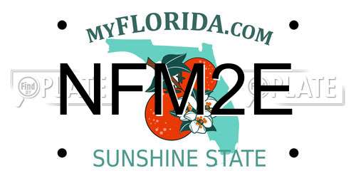 NFM2E Florida License Plate