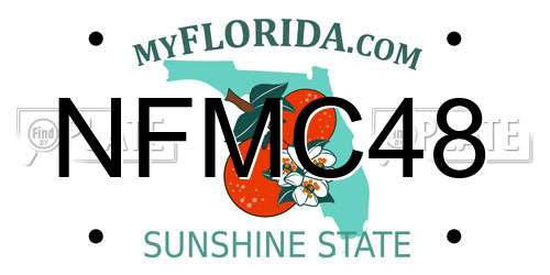 NFMC48 Florida License Plate