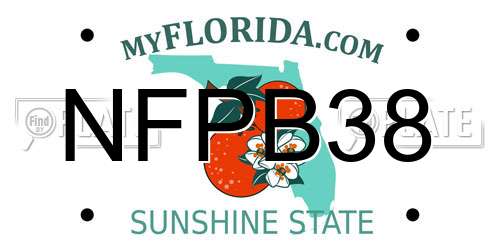 NFPB38 Florida License Plate