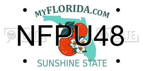 NFPU48 Florida License Plate