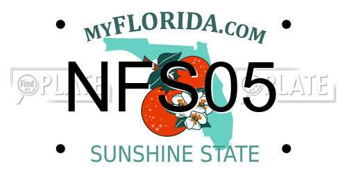 NFS05 Florida License Plate