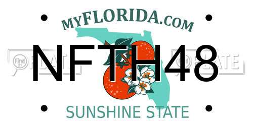 NFTH48 Florida License Plate