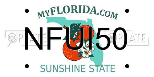 NFUI50 Florida License Plate
