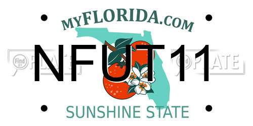 NFUT11 Florida License Plate
