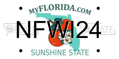 NFWI24 Florida License Plate