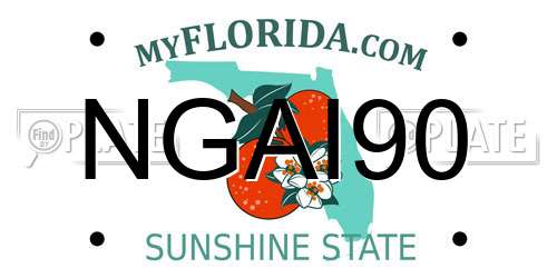 NGAI90 Florida License Plate