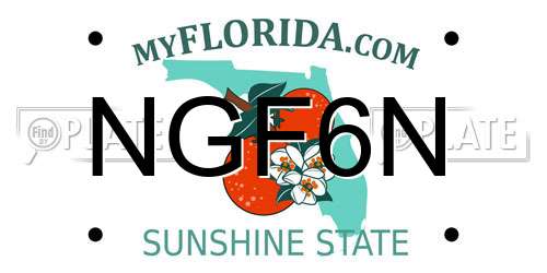 NGF6N Florida License Plate