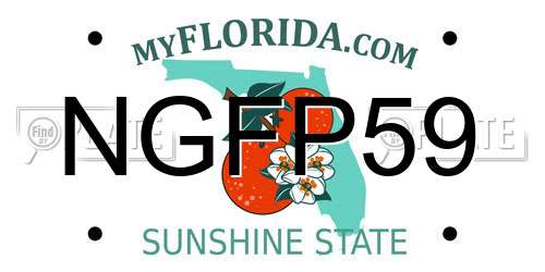 NGFP59 Florida License Plate