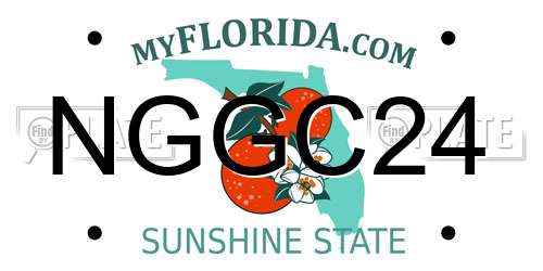 NGGC24 Florida License Plate