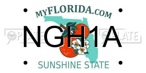 NGH1A Florida License Plate