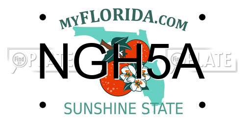 NGH5A Florida License Plate