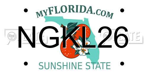 NGKL26 Florida License Plate