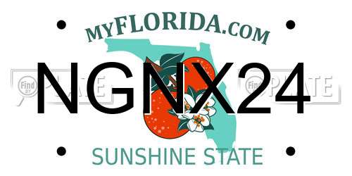 NGNX24 Florida License Plate