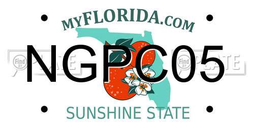 NGPC05 Florida License Plate