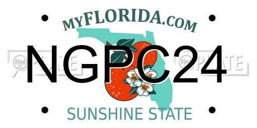 NGPC24 Florida License Plate