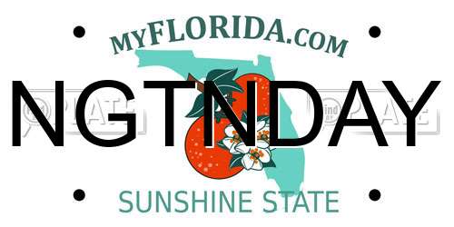 NGTNDAY Florida License Plate
