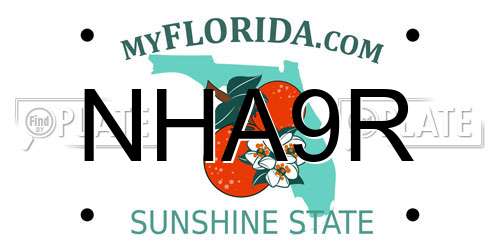 NHA9R Florida License Plate