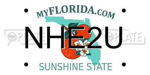 NHE2U Florida License Plate