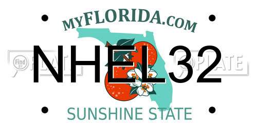 NHEL32 Florida License Plate
