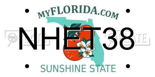 NHET38 Florida License Plate