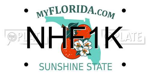 NHF1K Florida License Plate