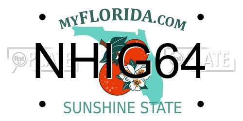 NHIG64 Florida License Plate