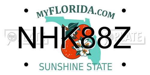NHK88Z Florida License Plate