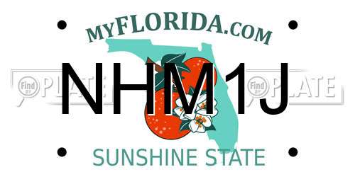NHM1J Florida License Plate