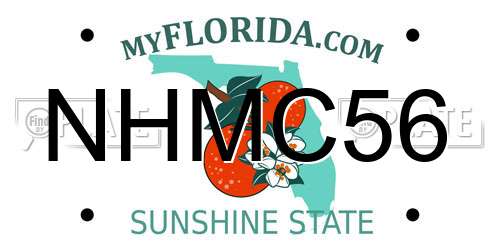 NHMC56 Florida License Plate