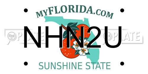 NHN2U Florida License Plate