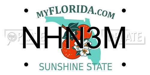NHN3M Florida License Plate