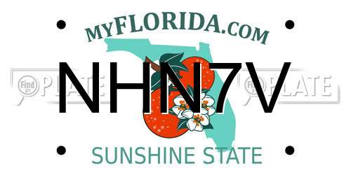 NHN7V Florida License Plate