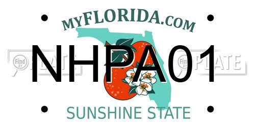 NHPA01 Florida License Plate