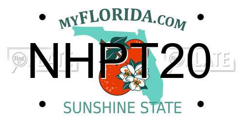 NHPT20 Florida License Plate