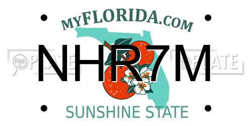 NHR7M Florida License Plate