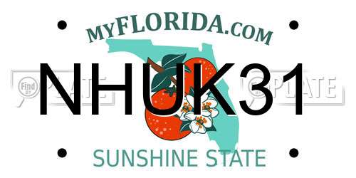 NHUK31 Florida License Plate