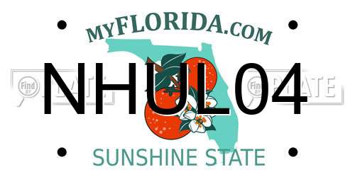 NHUL04 Florida License Plate