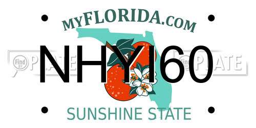 NHYI60 Florida License Plate