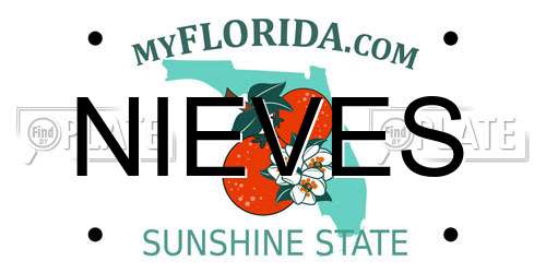 NIEVES Florida License Plate