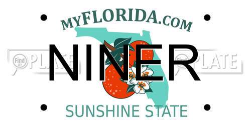 NINER Florida License Plate