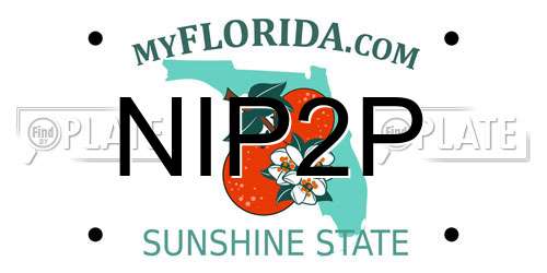 NIP2P Florida License Plate