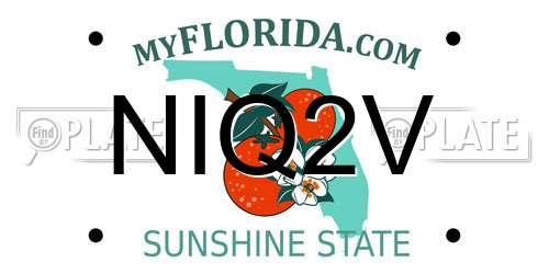 NIQ2V Florida License Plate
