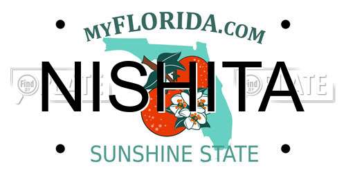 NISHITA Florida License Plate
