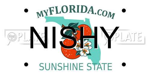 NISHY Florida License Plate