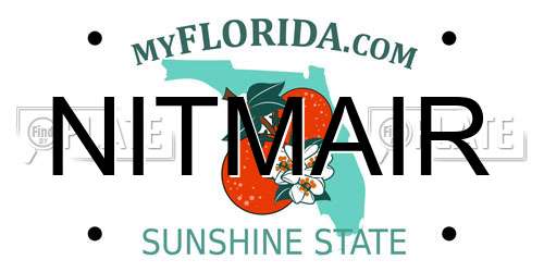 NITMAIR Florida License Plate