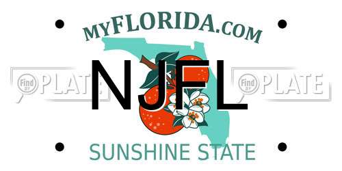 NJFL Florida License Plate